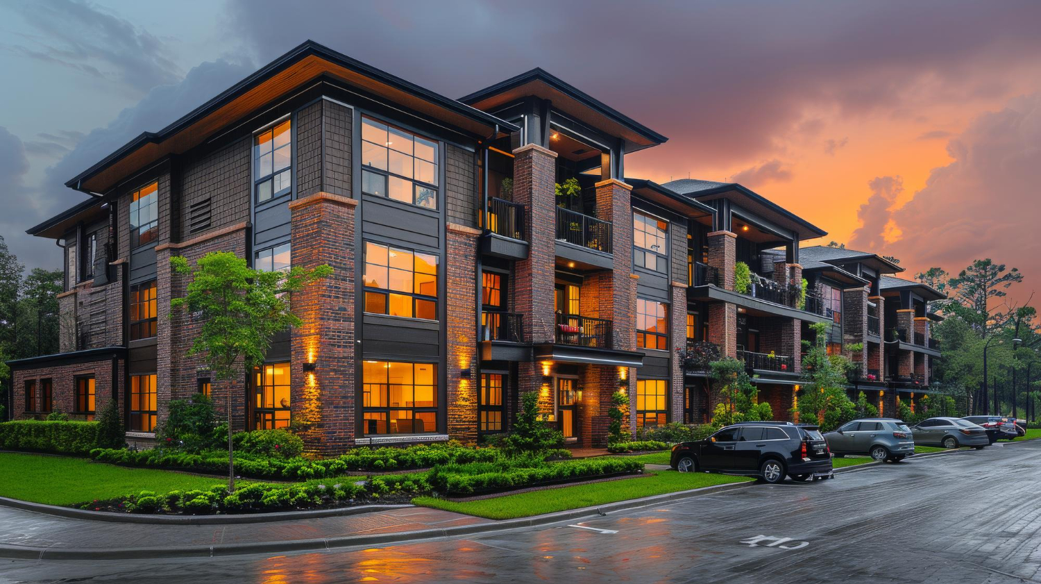 Modern real estate property exterior